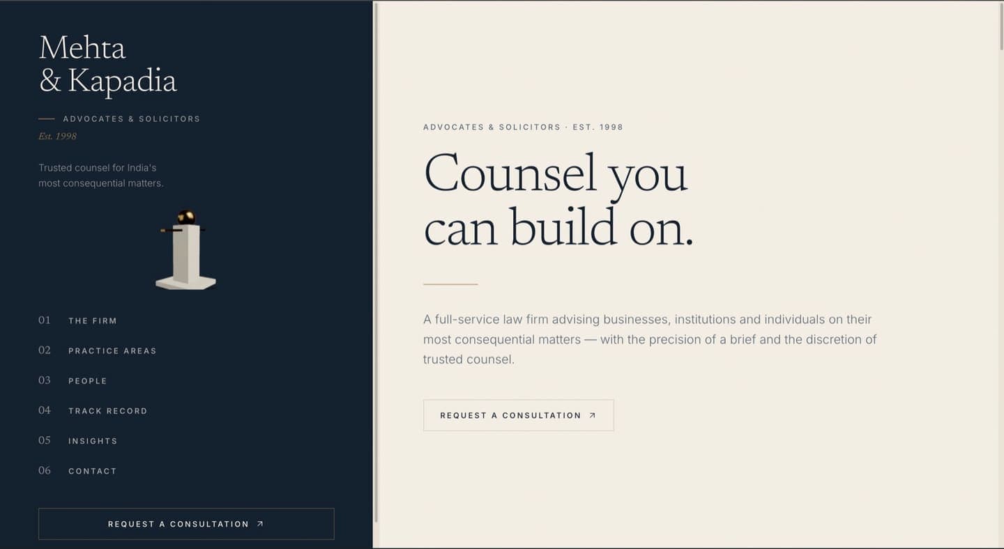 Mehta & Kapadia — Websites project by OM Marketing Solutions