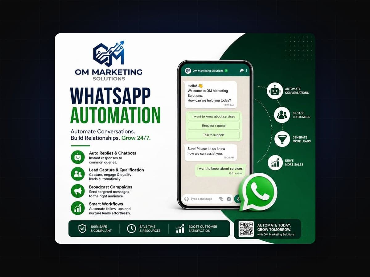 WhatsApp Lead Qualification — AI & Automation project by OM Marketing Solutions